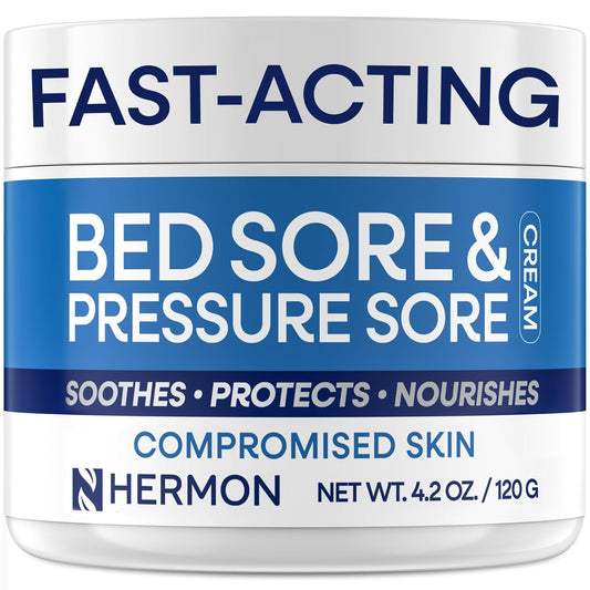 Hermon Bed Sore Healing Cream - Fast Relief for Pressure Sores, Chafing & Minor Burns | Skin Care for Compromised Skin