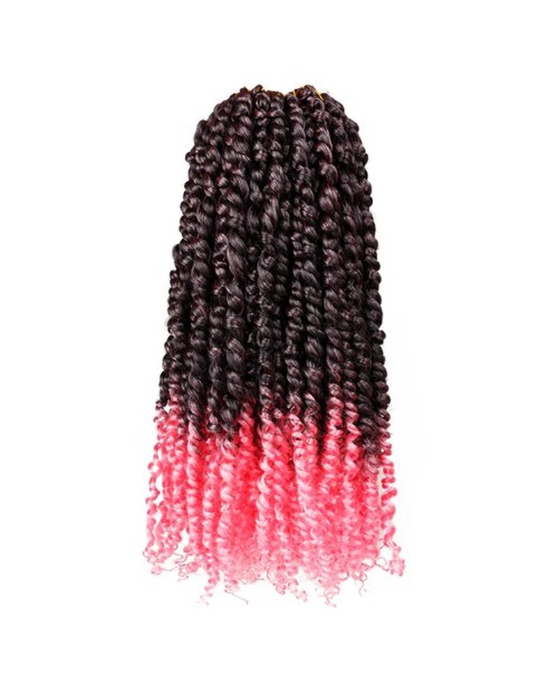 crochet twists pre looped-14 Inches 8 Packs Passion Twist Crochet Hair for Black Women and Kids-Omber Pink,Soft Lightweight Hair Extension(14"-8 Packs,T1B/Pink)