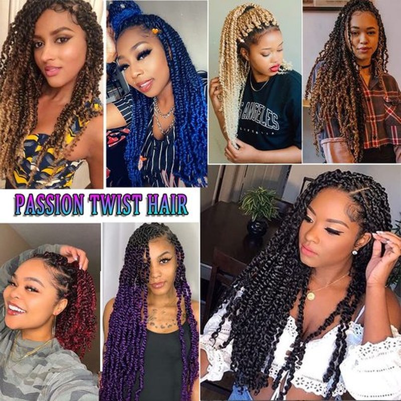 Bestlove Passion Twist Crochet Hair 18 Inch 8 Packs Pre-twisted Crochet Passion Twist Braids Hair Pre-looped Mini Water Wave Bohemian Twists Hair With Curls Crochet Hair for Black Women