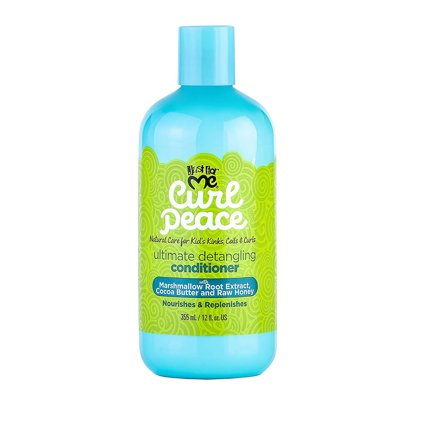 Just For Me Curl Peace Ultimate Detangling Conditioner 3-Pack - Nourishing Formula with Marshmallow Root, Cocoa Butter & Honey, Sulfate-Free, 12 oz