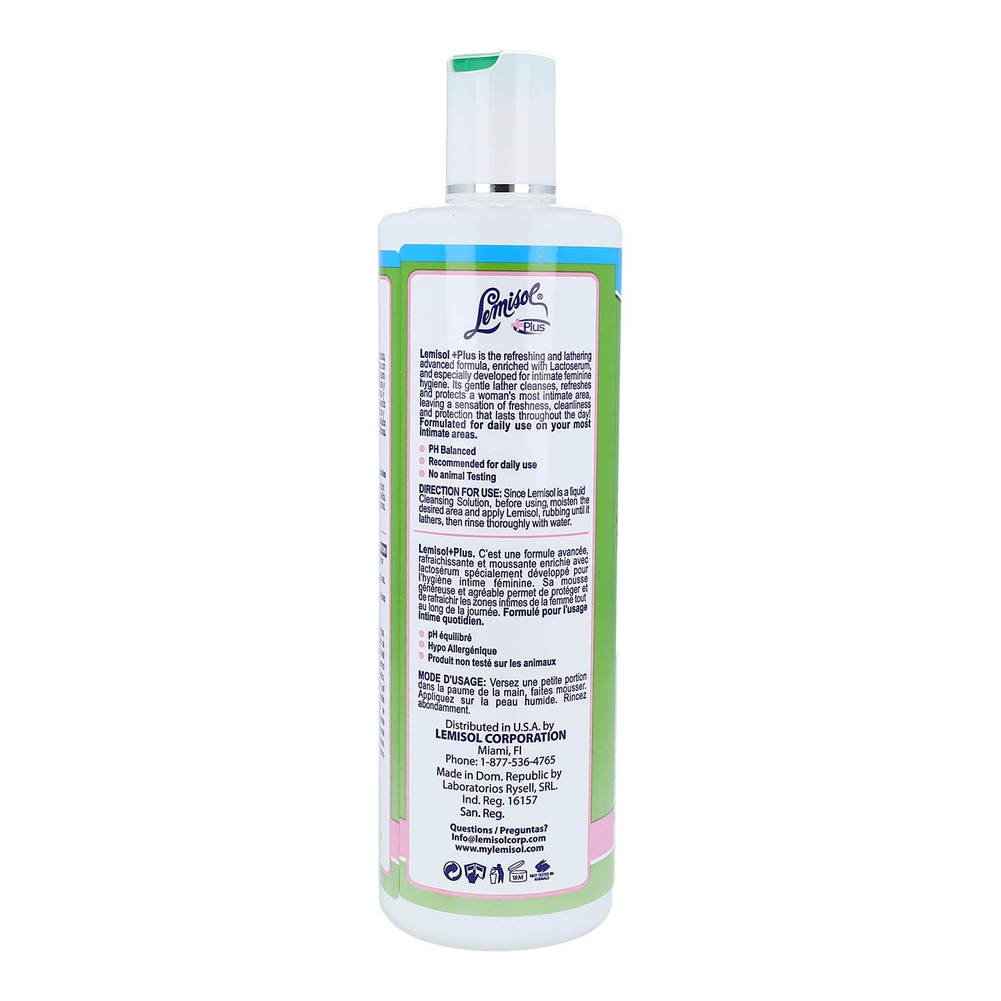 Lemisol Plus Feminine Wash 16 oz (Pack of 8)
