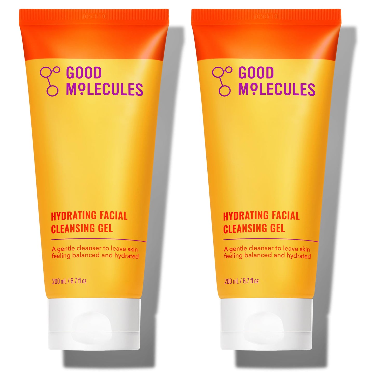 Good Molecules Hydrating Facial Cleansing Gel, Gentle Face Wash, Pack of 2