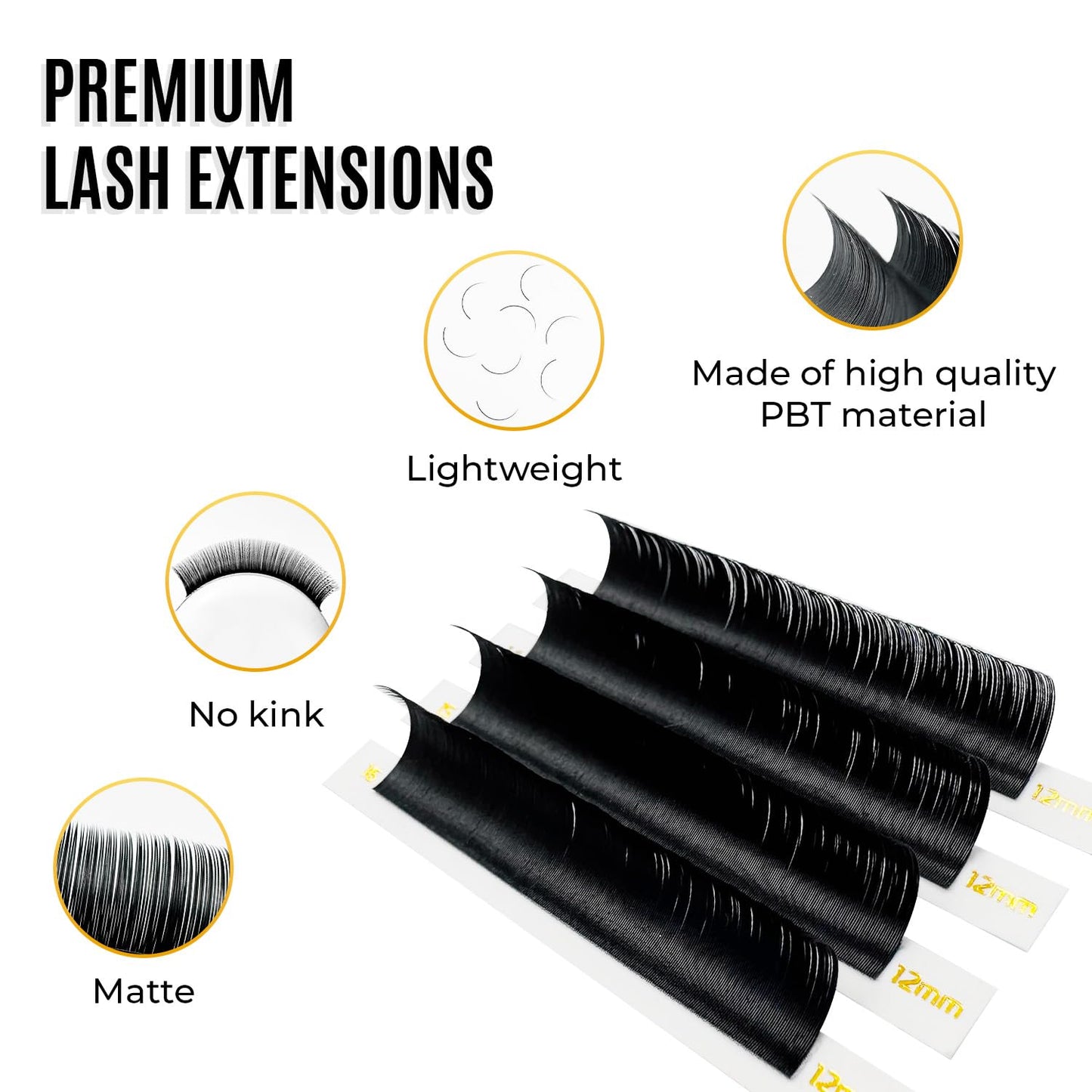 Individual Lashes Semi Permanent Mink Lashes by STACY LASH | Volume & Classic Lash Extensions | C Curl Eye Lashes | Eyelash Extension Supplies for Lash Tech | 16-Rows Lash Tray | C-0.05-9mm