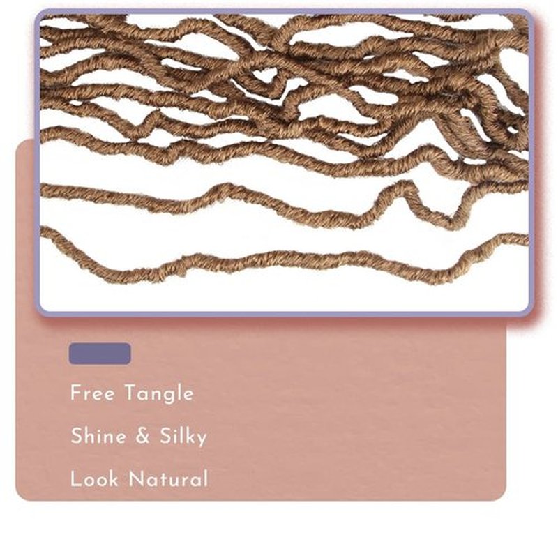 BOHOBABE Faux Locs Crochet Hair 18 Inch, Boho Soft Crochet Locs with Curly Ends, Long Bohemian Goddess Locs Crochet Braids for Black Women (6 Packs, 27#)