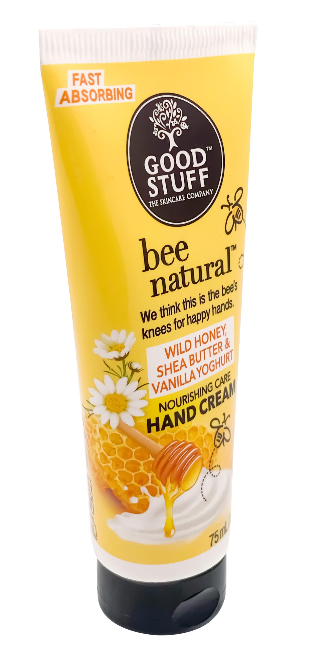 Good Stuff Bee Natural Nourishing Dry Skin Hand Cream with Wild honey and Shea butter 2.5 Fl Oz