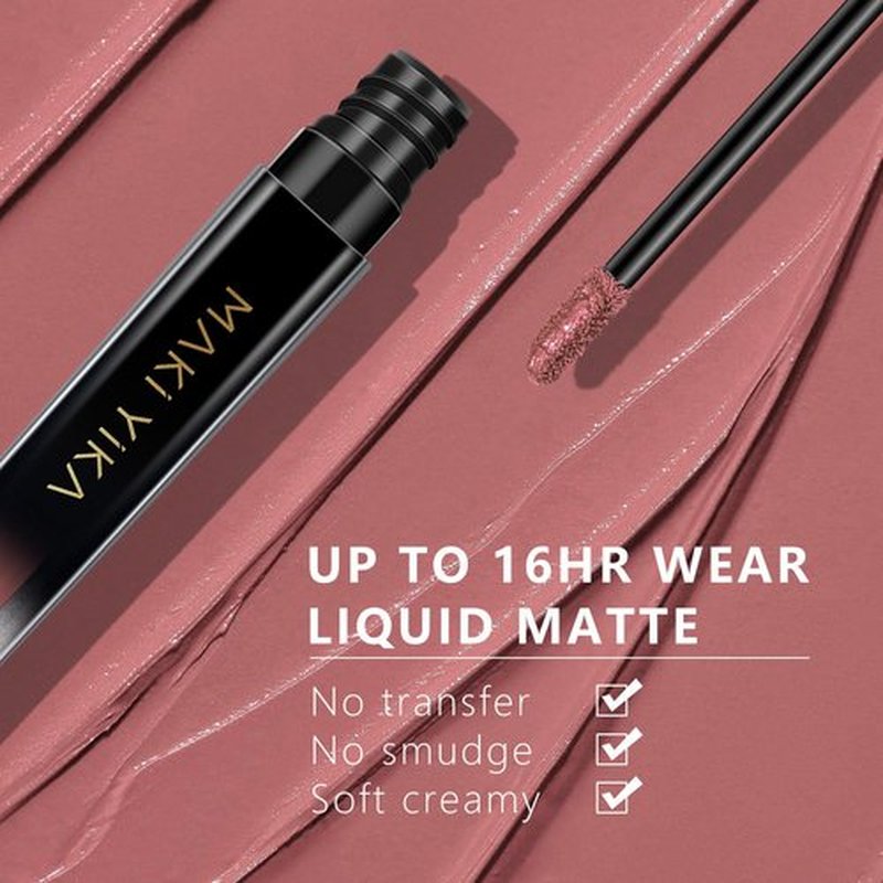 MAKI YIKA Pink Lipstick for Women Color Stay Long Lasting Lipsticks Light Pink Matte Liquid Lipstick Transferproof Cruelty-Free Lip Color |Warm Pink