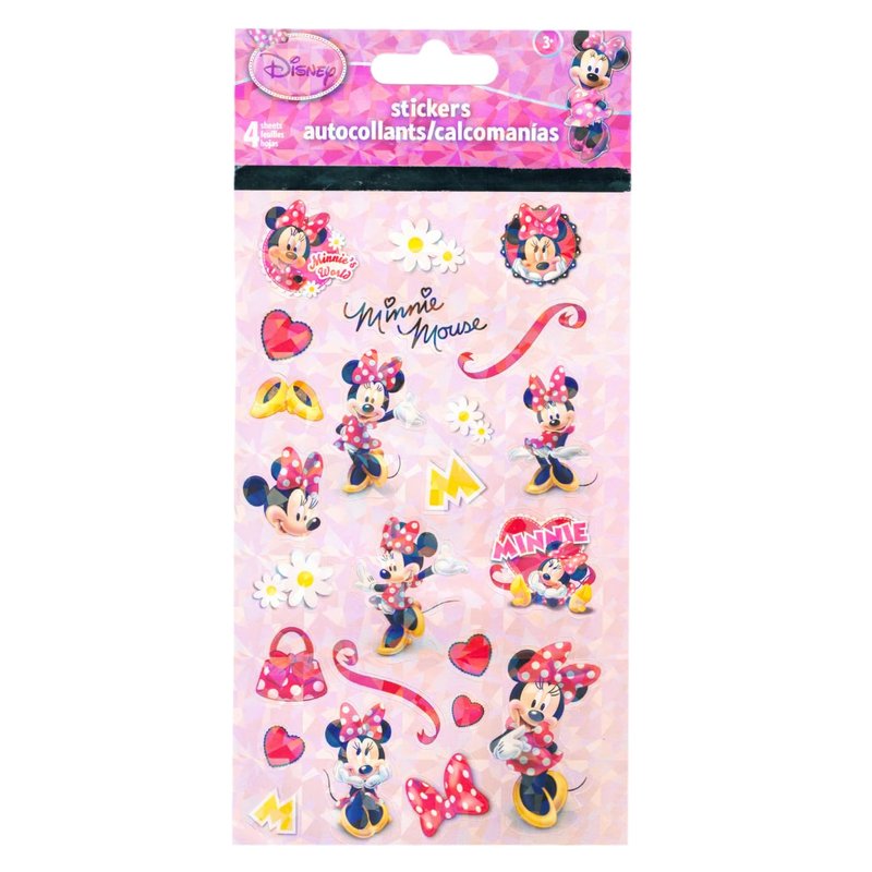 Mickey & Minnie Mouse Lip Balm Set - 4 Assorted Flavors with Stickers | Perfect Party Favors for Kids