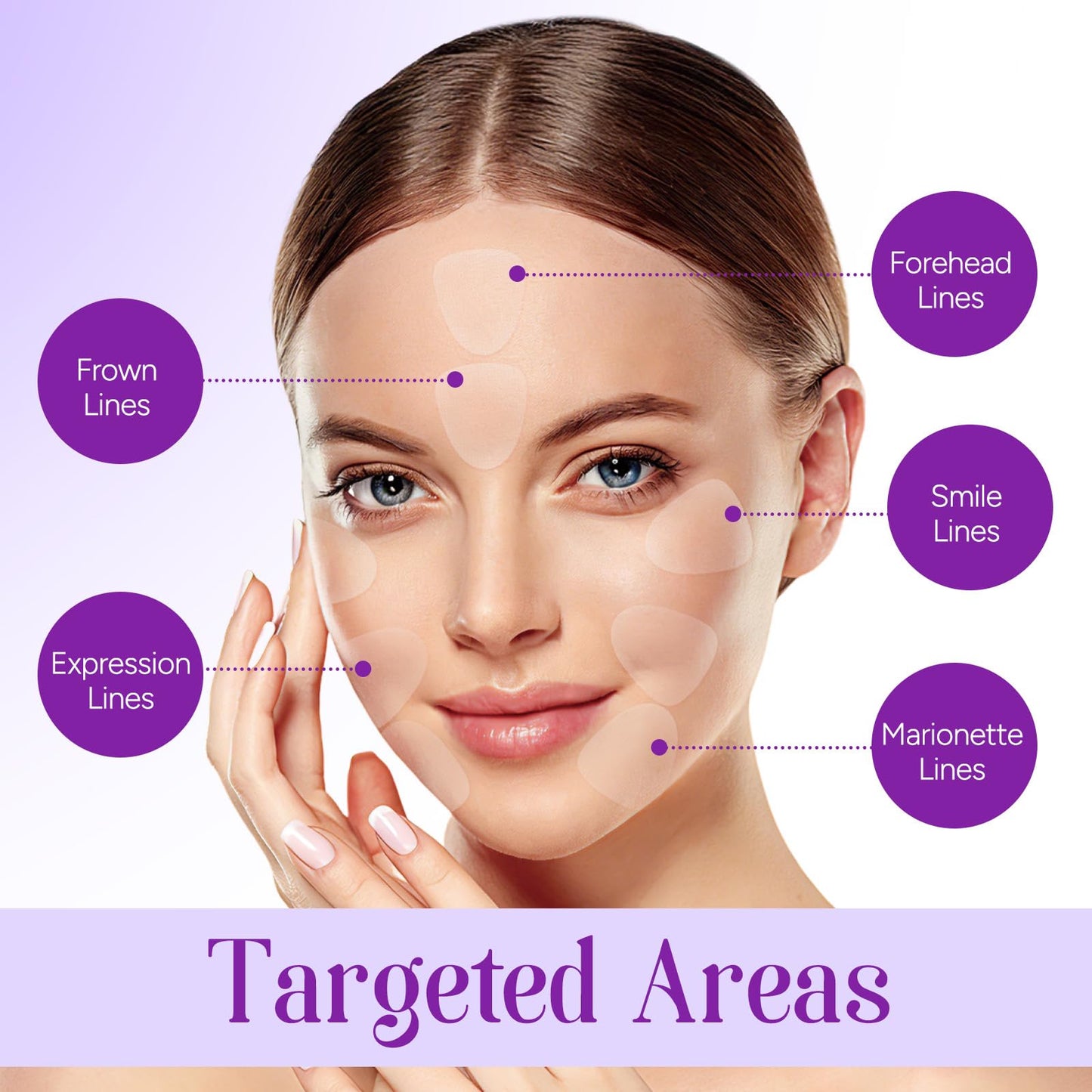 JINNAGLTU Wrinkle Patches Overnight Wrinkle Patches for Forehead, Smile Lines & Under Eyes – Face Wrinkle Patches for Smooth Youthful Skin