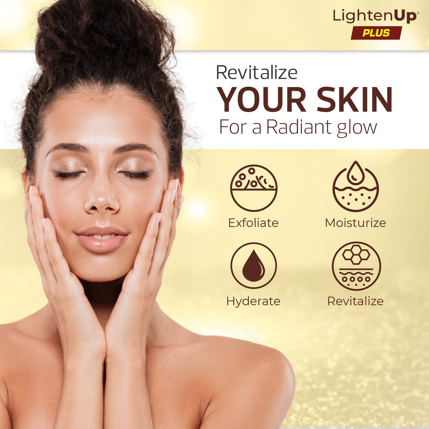 OMIC Lighten-Up LightenUp Brightening Face Wash - 4 fl oz / 118 ml - Face Scrub Exfoliator, Natural Shower Gel, with Coconut Oil, Papaya, Shea Butter for All Skin Types
