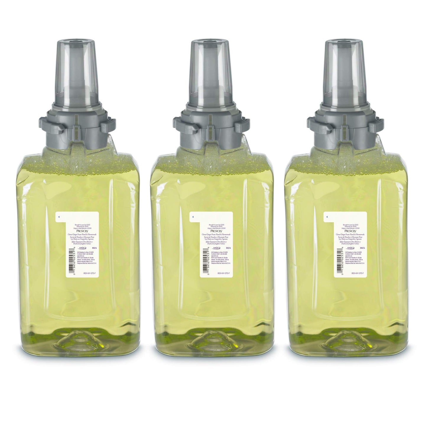 PROVON ADX-7 Antibacterial Foam Handwash, 700 mL Handwash Refill for PROVON ADX-7 Push-Style Dispenser (Case of 4) - 8722-04