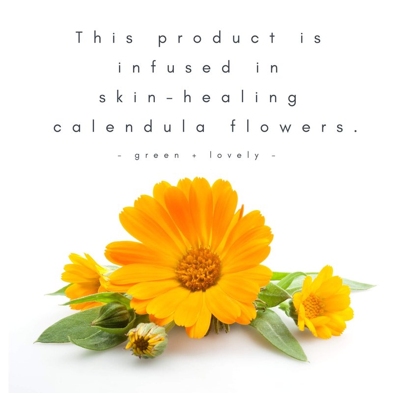 Green + Lovely Calendula Skin Stick Organic Lotion Sticks Moisturizing Balm Ointment Salve Multipurpose Hand Cream Body Bar, 0.5 oz., Simply Unscented (1 Tube)