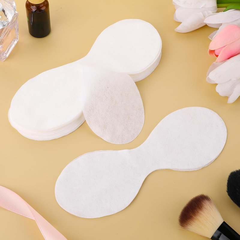 Disposable Eye Covers for Facials - 200 Non-Woven Cotton Pads for Skincare | Spa Treatment Sheets