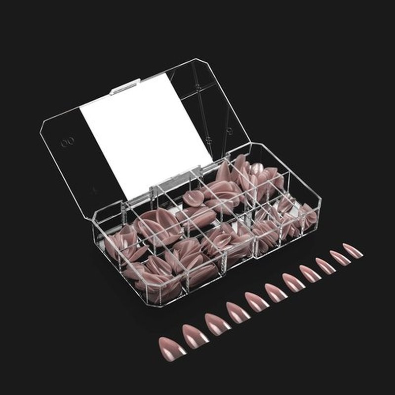 Apres Nail Neutrals Gel-X Mia Natural Square Extra Short & Natural Stiletto Short Box of Tips Bundle | Includes 300 Gel-X Tips | Premium Quality | 11 Sizes 00-9