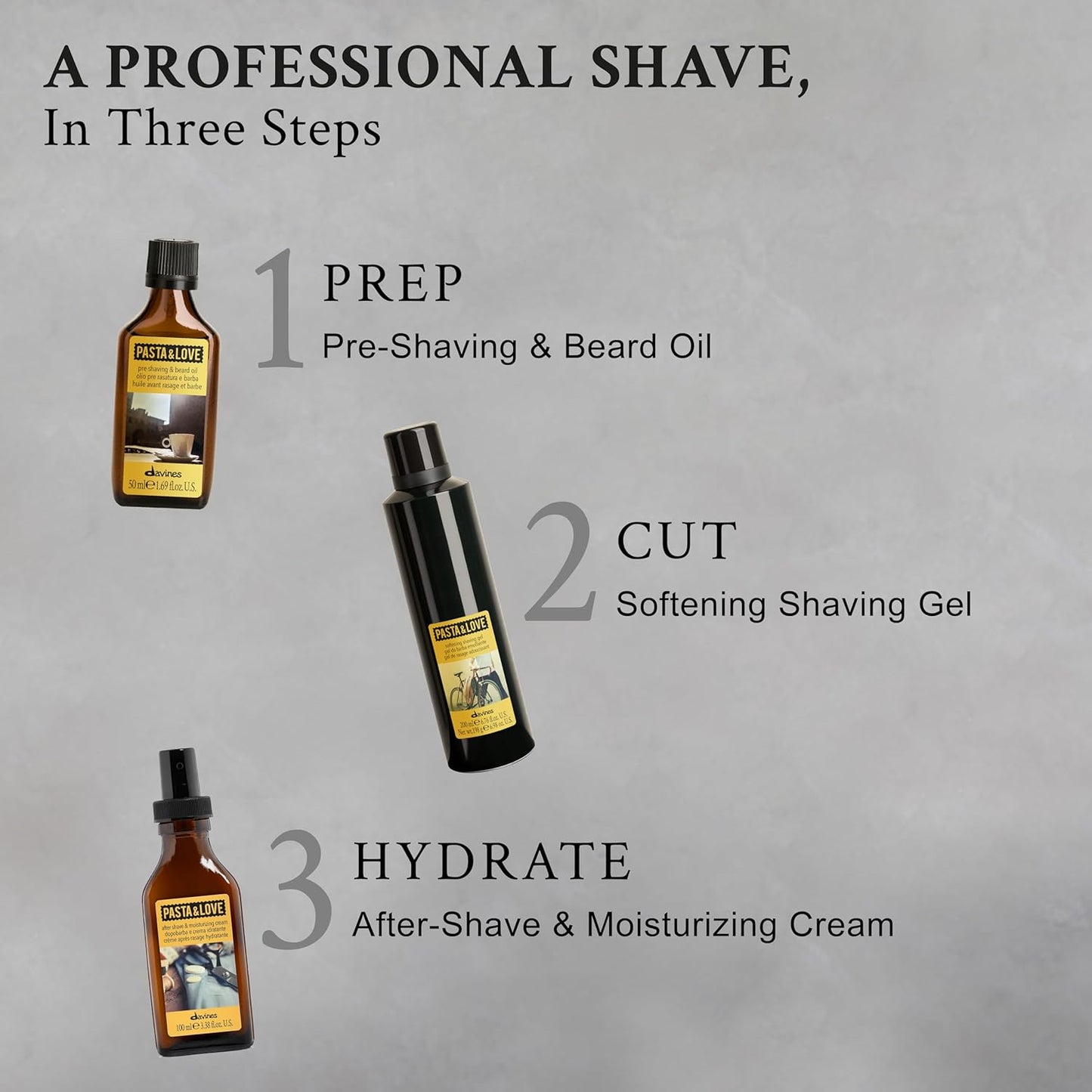 Davines Pasta & Love Men's 3-in-1 Hair, Beard & Body Wash To Cleanse, Condition And Moisturize All Skin Types, 10.14 Fl. Oz.