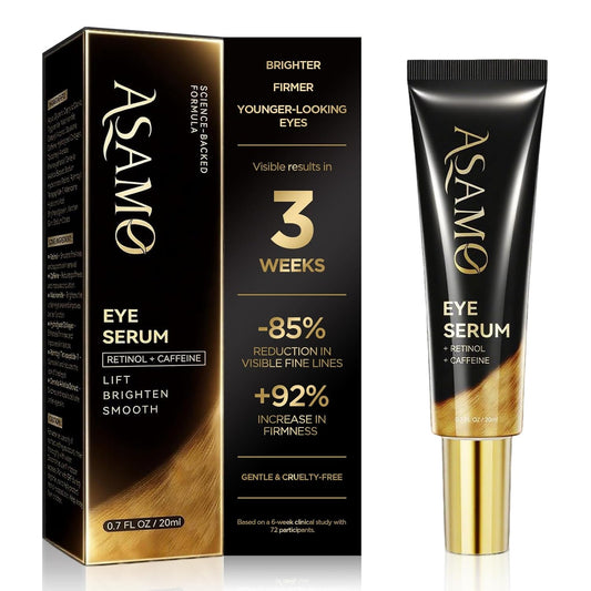 Retinol & Vegan Collagen Eye Serum - Rapid Reduction for Bags, Dark Circles & Wrinkles | Firming Eye Treatment - 20ml