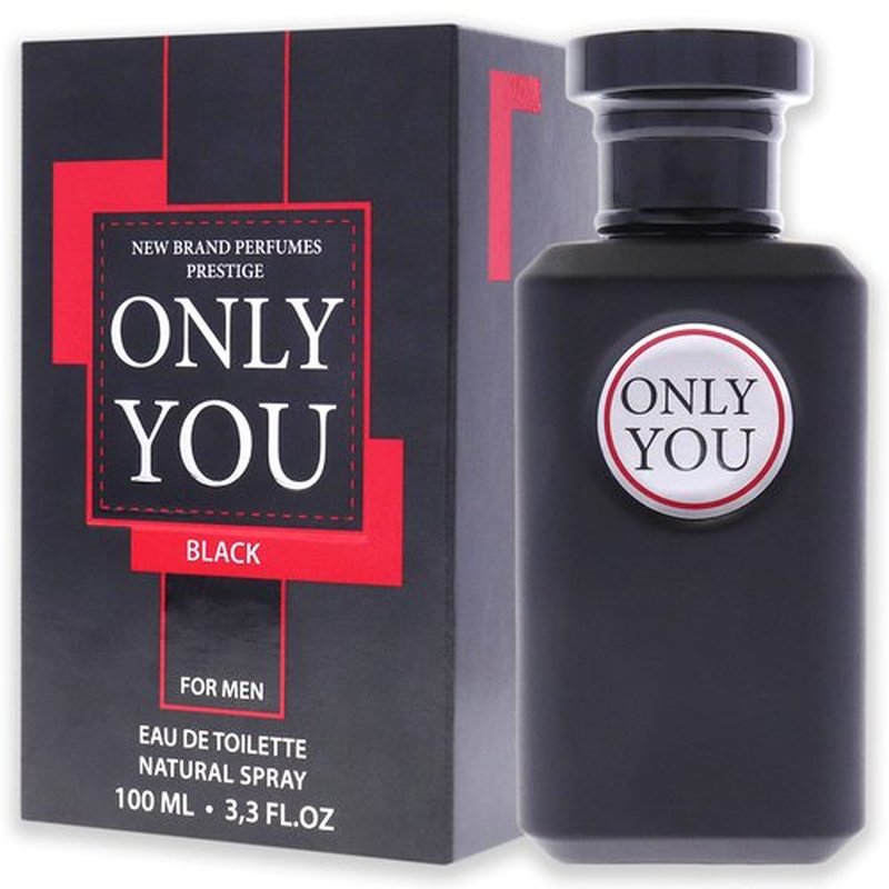 New Brand Perfumes Only You Black EDT Spray Men 3.3 oz,OYOU1M (Pack of 2)