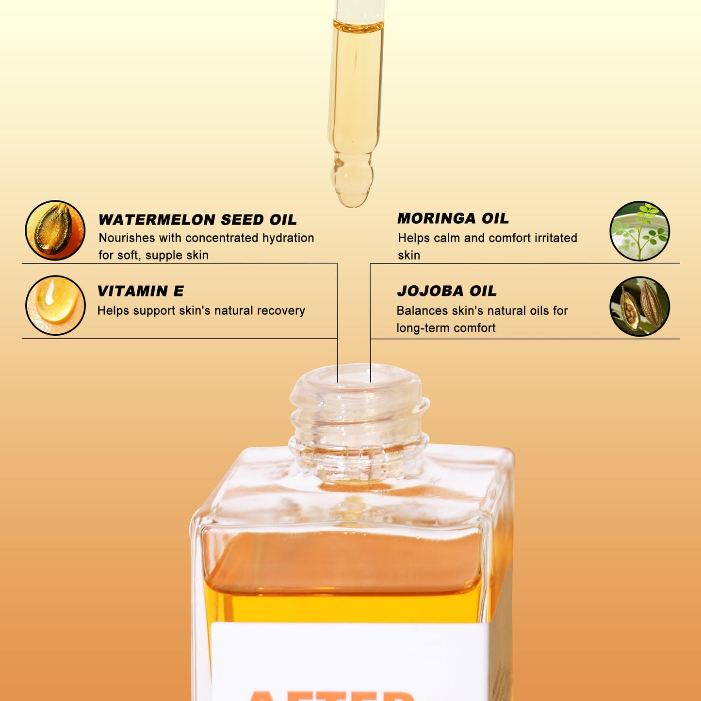 QINJAX After Shave Oil - Citrus & Coconut Scent After Shave Oil Women | Fights Razor Bumps & Prevents Irritation | Ingrown Hair Treatment for Bikini Area | Hydrating Post Shave Women - 100ml