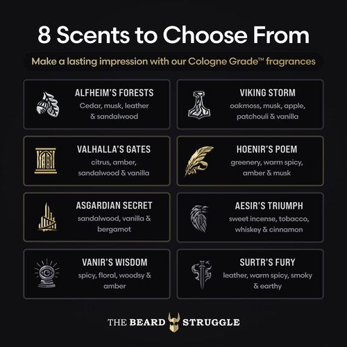 The Beard Struggle - Marksman's Beard Conditioner - Surtr's Fury, Platinum Collection - Nourish, Softens, & Strengthens Beard - Radiance Beard Conditioner for Men (8 Fl oz)