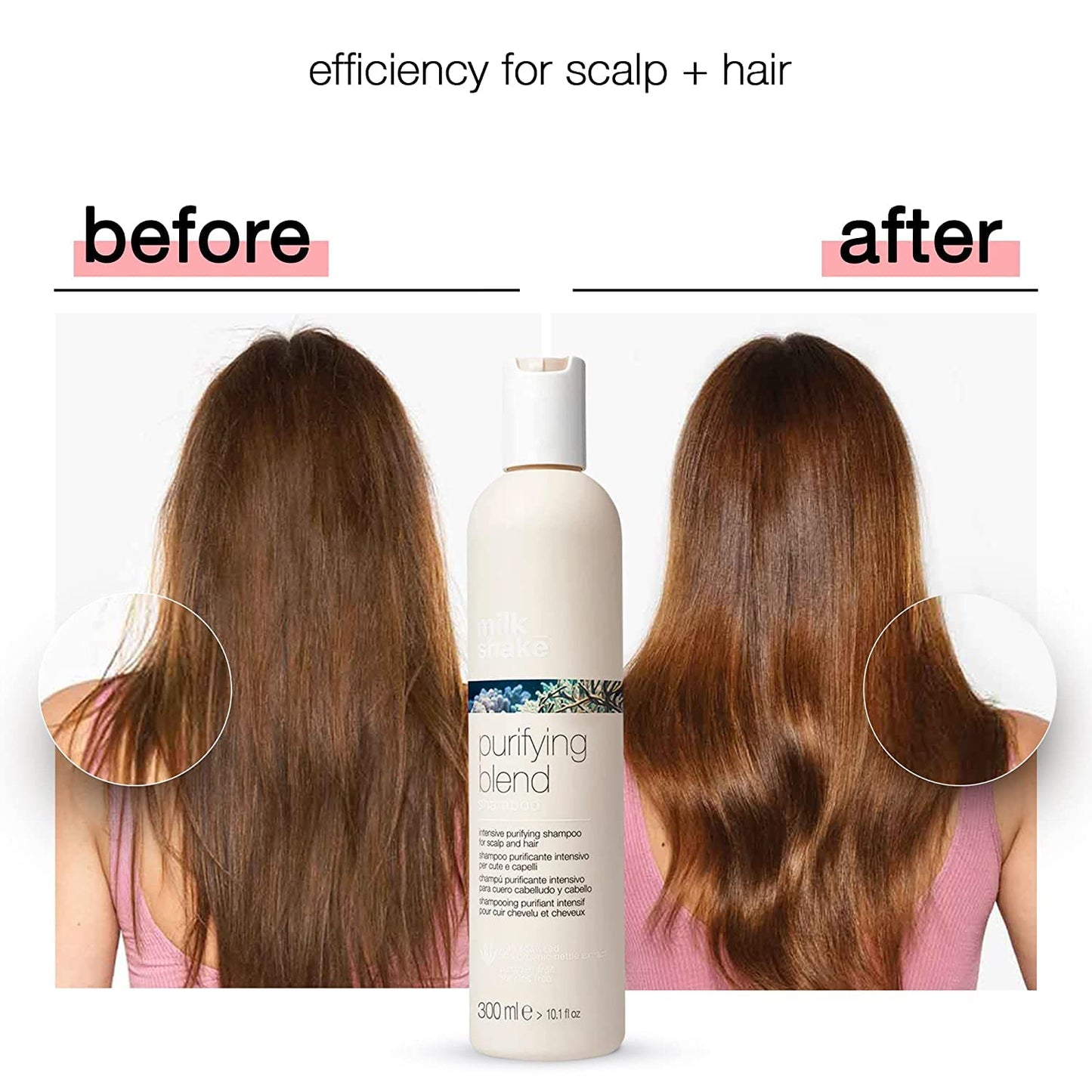 Purifying Blend Shampoo for Oily Hair - milk_shake Deep Cleansing Formula