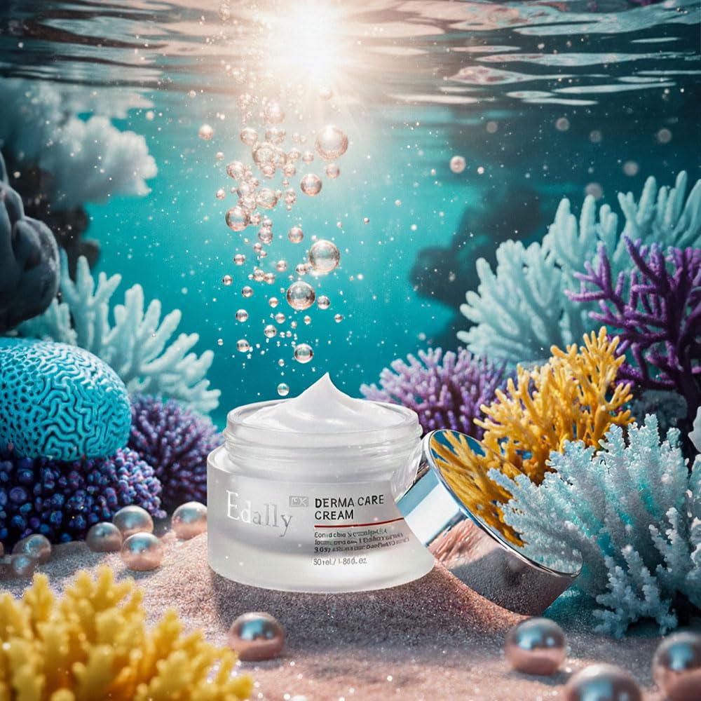 Edally EX Derma Care Cream - K-Beauty Cica Barrier Moisturizer with Madecassoside - Soothing, Calming & Hydrating Care for Sensitive Skin - [50ml / 1.69 fl.oz]
