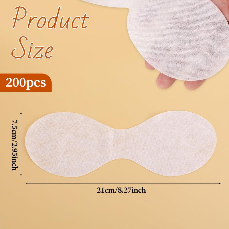 Disposable Eye Covers for Facials - 200 Non-Woven Cotton Pads for Skincare | Spa Treatment Sheets