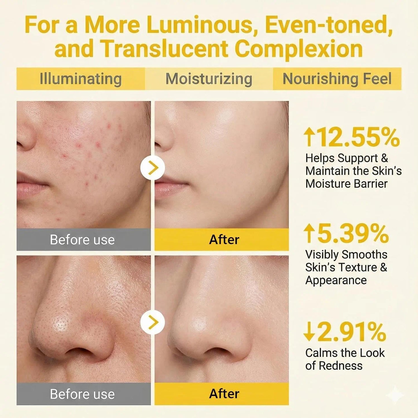 Vitamin C Illuminating Serum Brightening Vitamin C Serum with Niacinamide, Hyaluronic Acid & VE Ceramide NP, Korean Anti Aging Skin Care for Evens Tone, Dark Spot Corrector, Hydrates, Reduces Wrinkles