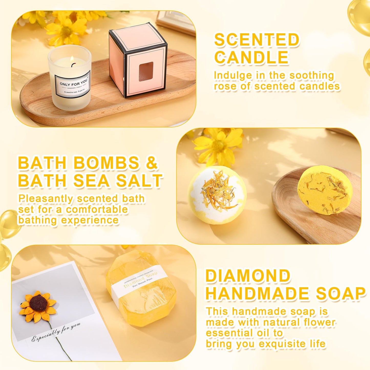 Nuogo 13 Pcs Birthday Gifts for Women Spa Basket Set for Women Mother's Day Gifts Mirrors Socks Steamers Jewelry Case Bath Robe Mom Nurse Girlfriend Wife