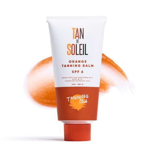 Tanning Club - Tan De Soleil Orange Sun Tanning Lotion - Tanning Gel with SPF 6 Sunscreen for Sun Exposure - Gentle Botanical Tanning Sunscreen for Sun-Kissed Glow - 100 ml