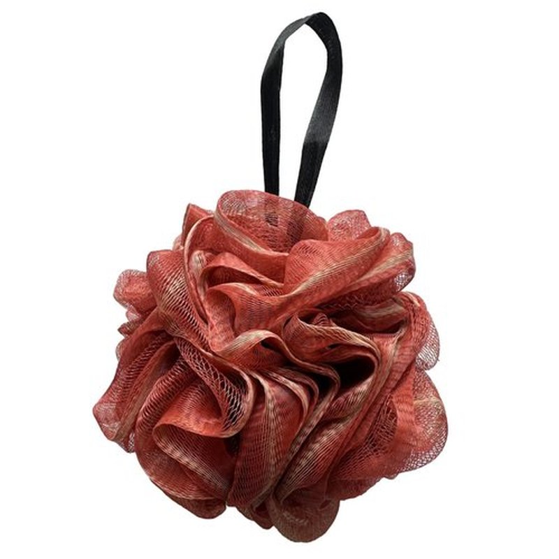 Large Exfoliating Loofah Puff Loufas Lofa Sponges Shower Loufah, Loafas Shower Scrubby Bath Pouf Sponge for Body - WineRed 50g