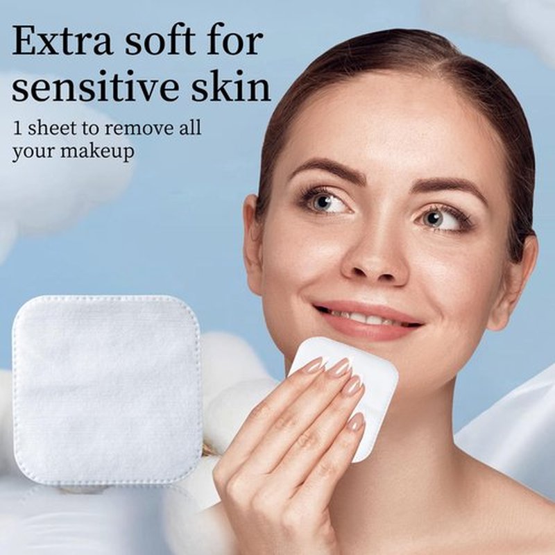 SHINO Natural Square Cotton Pads, Biodegradable Pads, Makeup Remover Pads for Sensitive Skin - Beauty, Personal Care, Baby Care & Daily Cosmetics (3 Pack)