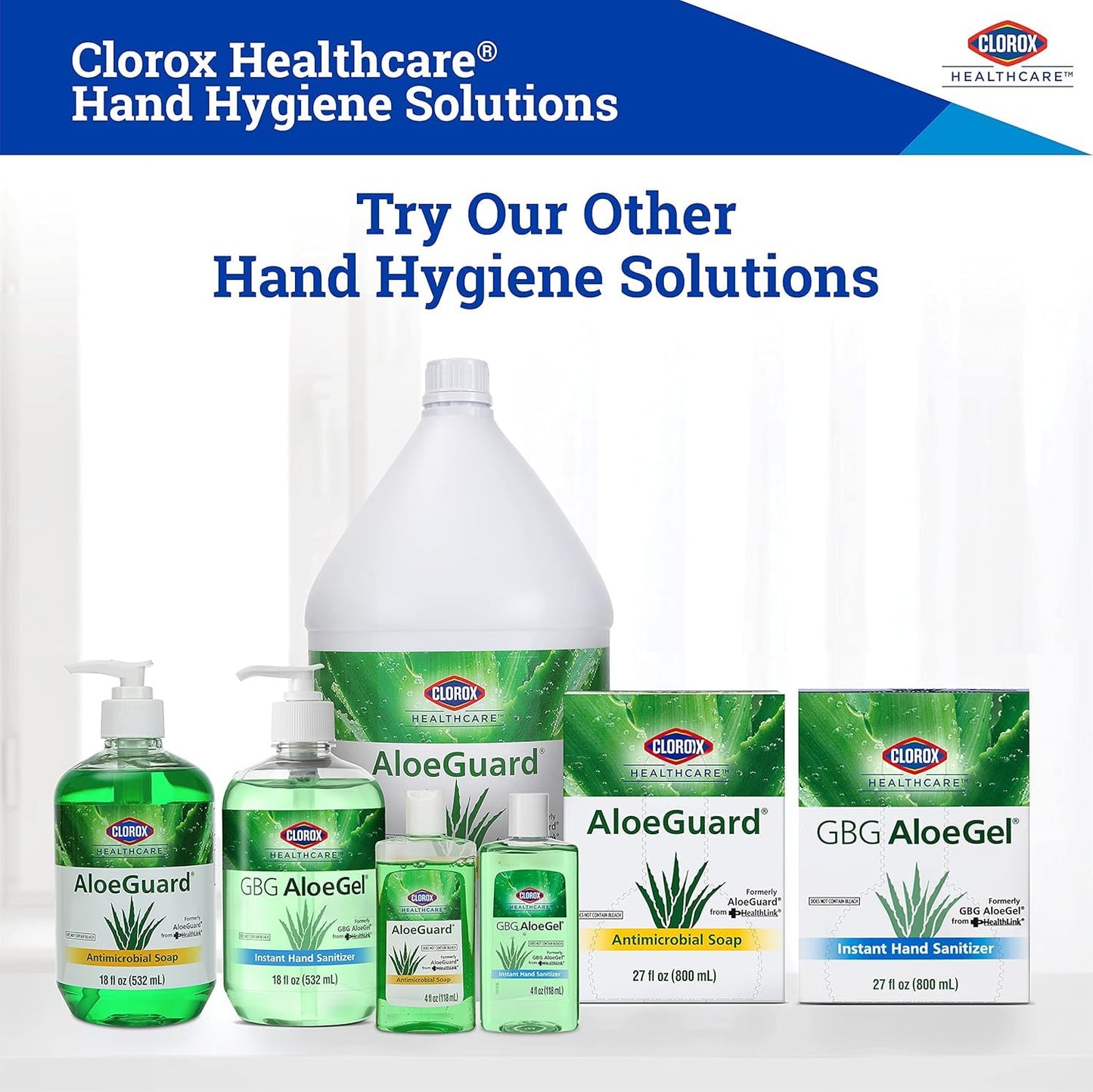 Clorox Healthcare AloeGuard Antimicrobial Liquid Hand Soap with Pump, Triclosan-Free, Infused with Aloe Vera and Vitamin E, Gentle and Moisturizing, FDA Registered, 18 Fl Oz - 12 Pack