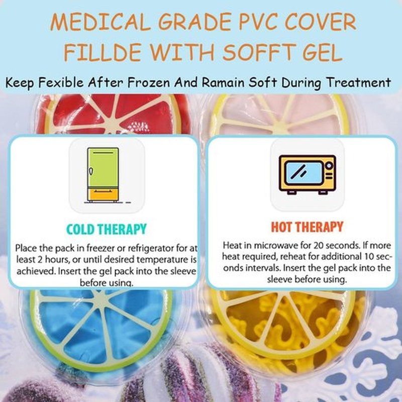 Eye Pad, Eye Gel Ice Pack, Reusable Gel Eye Mask, Eye Cooling Pad Hot Cold Therapy Eye Patch,Gel Eye Pad Cold Eye Mask Hot Cold Compress Reusable Gel Eye Pads Treat Eye Swelling Yellow