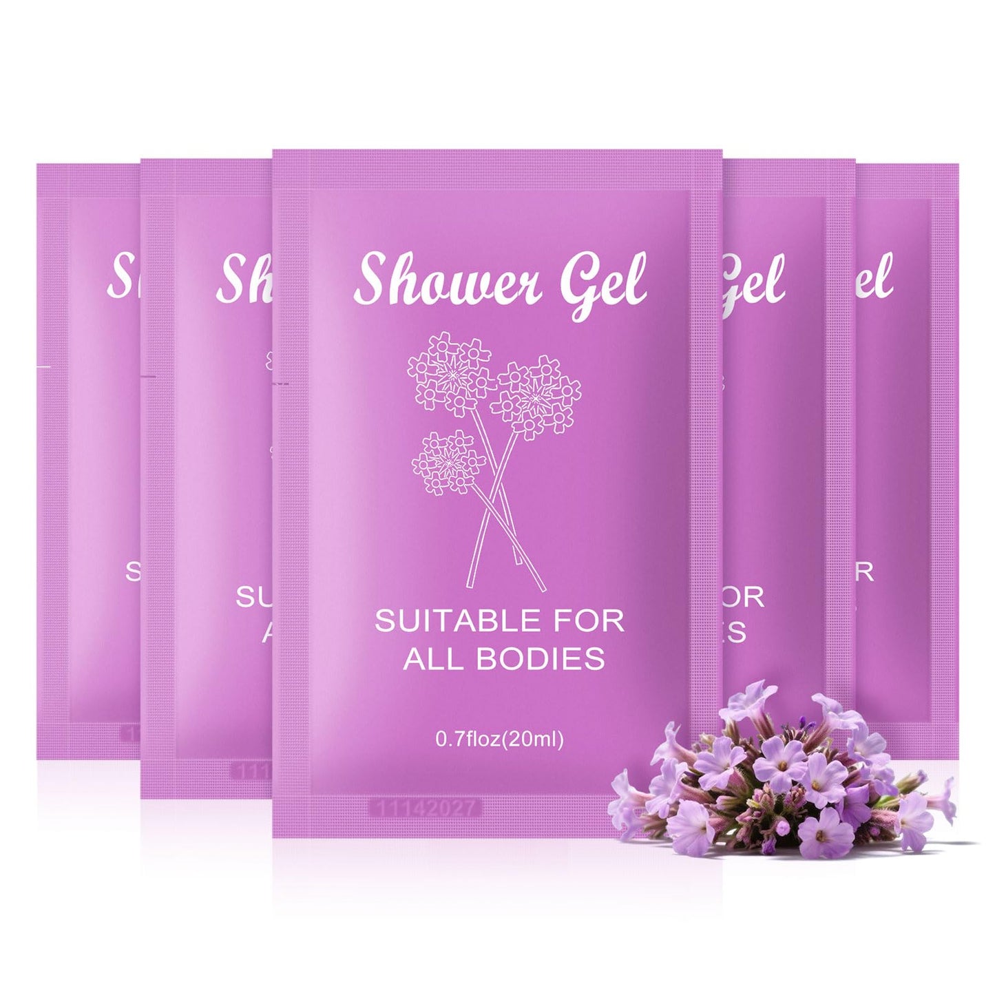 fafortune Travel Size Body Wash Bulk,0.7 fl oz (20ml) Small Size Mini body wash,Verbena Scent,Hotel Supplies Bulk for Guests Airbnbs Homes Resorts Offices and Gyms(pack of 10)