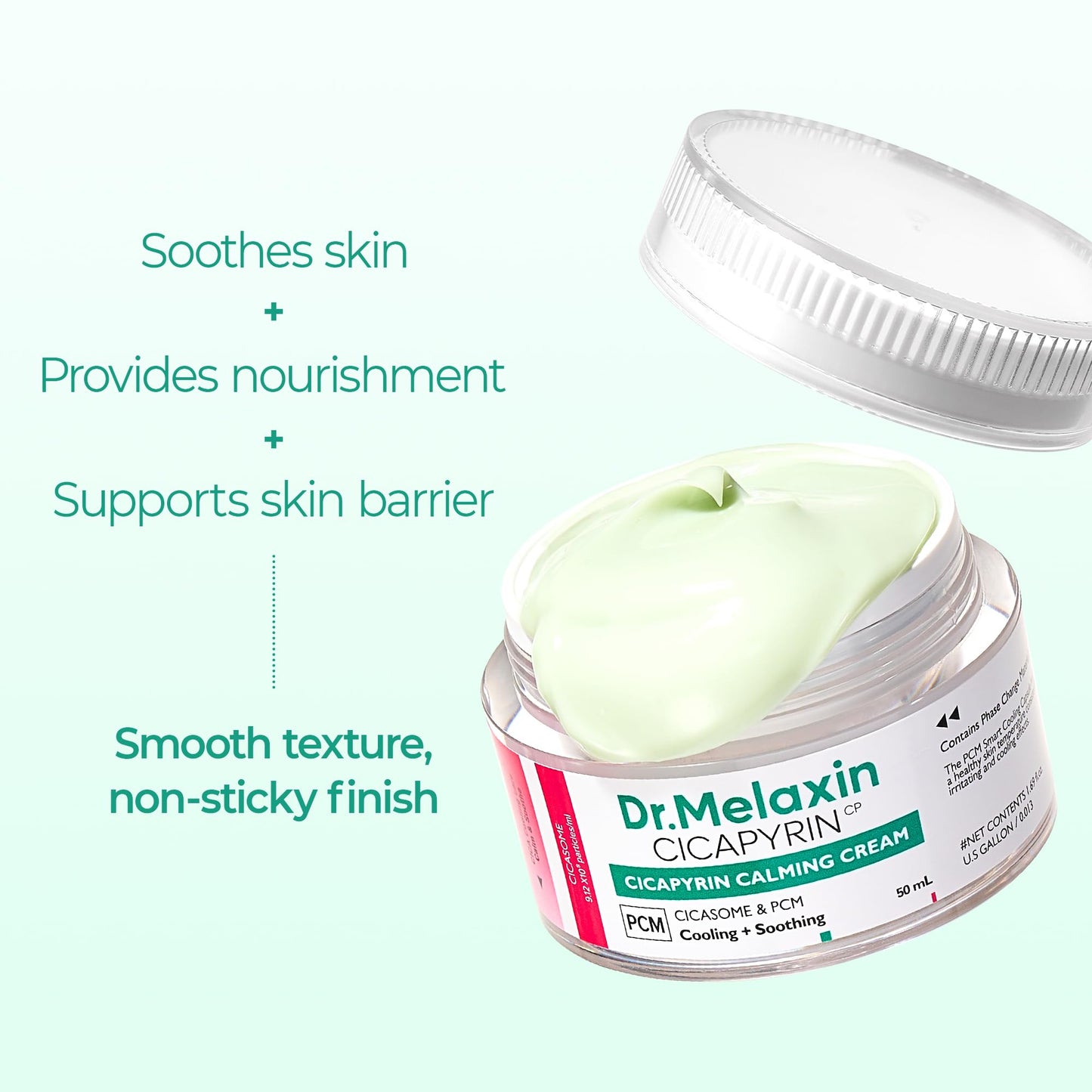 Dr. Melaxin Cicapilin Calming Cream, 1.7 fl oz (50 ml), Cooling Trouble Niacinamide, Aperica Leaf Extract, Moisturizing Cream, Moisture Moisturizing Care, Korean Skin Care, Korean Cosmetics'