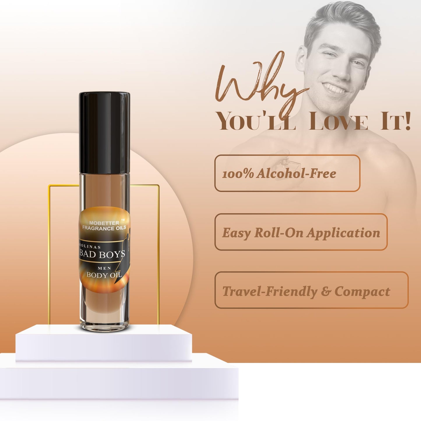 MOBETTER FRAGRANCE OILS Carolinas Bad Boys Cologne Fragrance Body Oil for Men