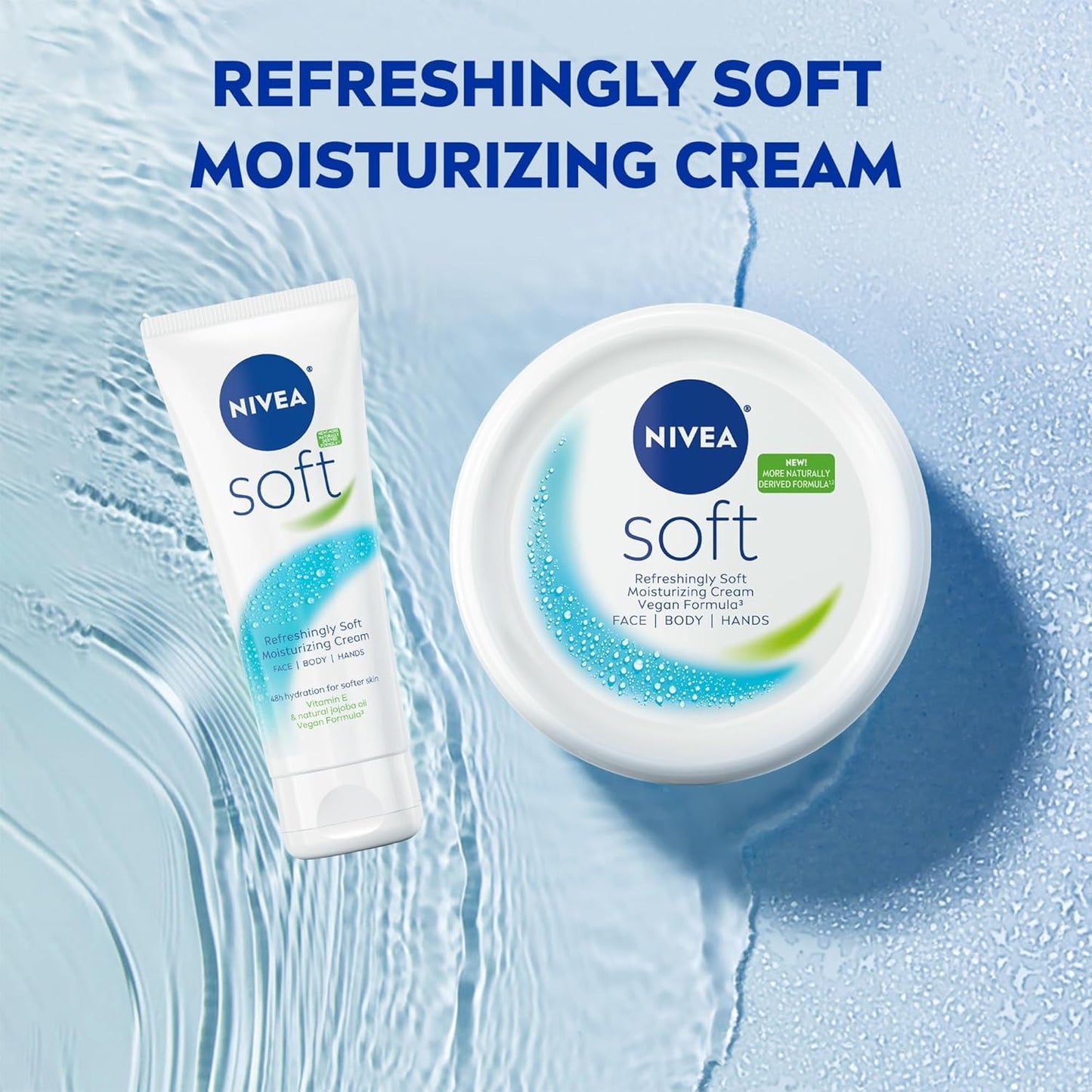 NIVEA Soft Moisturizing Creme 6.80 oz (Pack of 3)