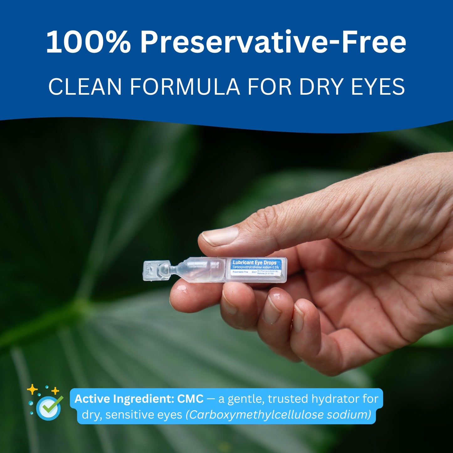 Rain - Preservative Free Eye Drops – More Natural Eye Drops for Dry Eye Relief – Proprietary Formula Relieves Dry, Itchy Eyes – Take Back Your Eye Comfort
