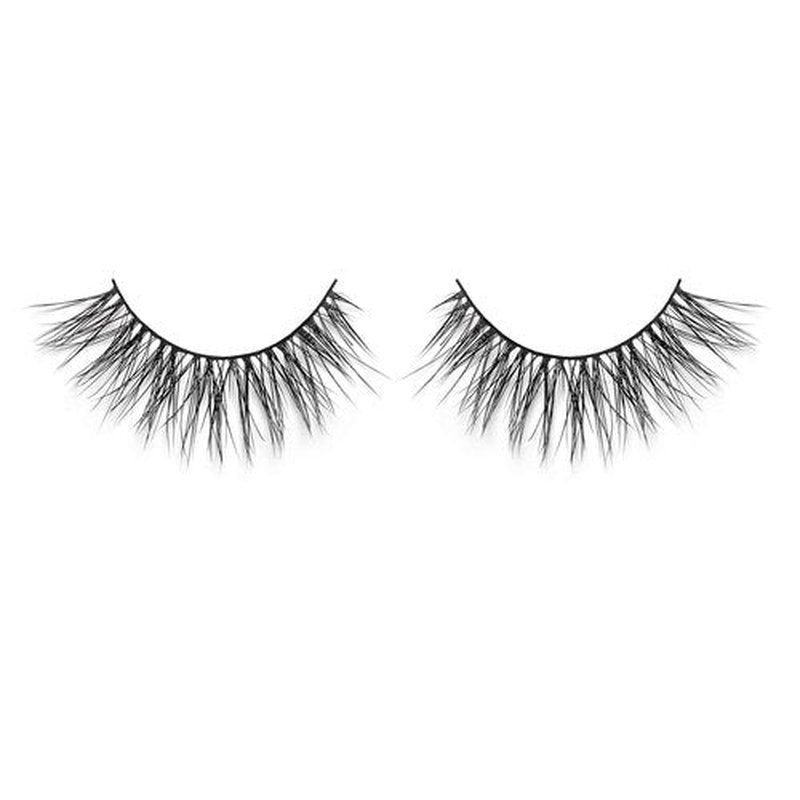 Lilly Lashes Opulence Lite, Wispy Mink Eyelashes | Natural Looking False Eyelashes | 17mm length, Reusable Up to 15 wears