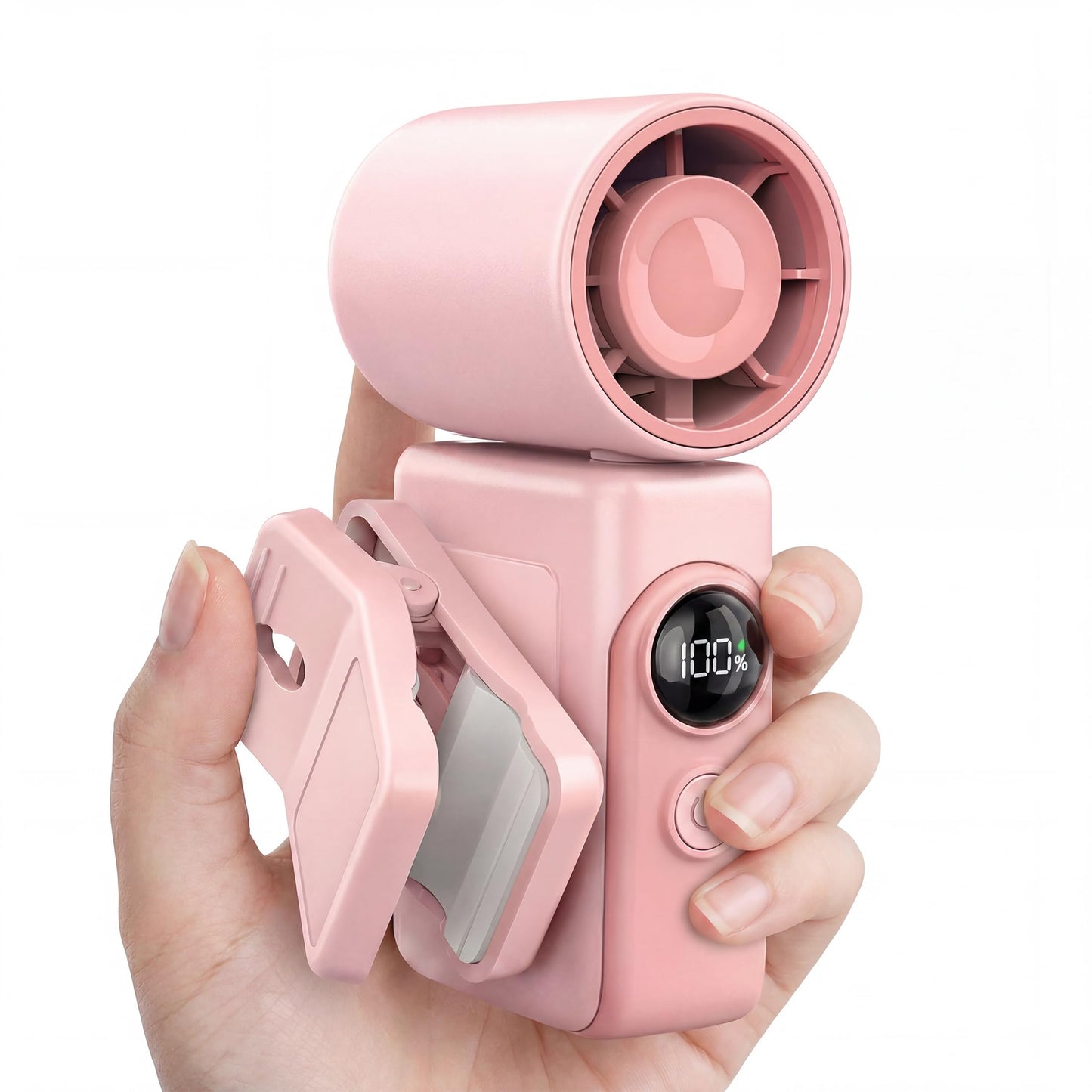 AeroVibes Portable Handheld & Clip-On Fan, 4 Speeds,Mini Fan