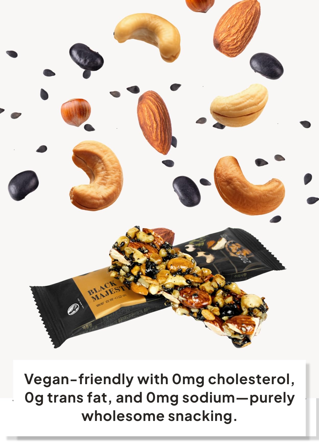 Korean Food KANG BONG SEOK Jocheong Gangjeong Nut Bars, Vegan, 25 Count