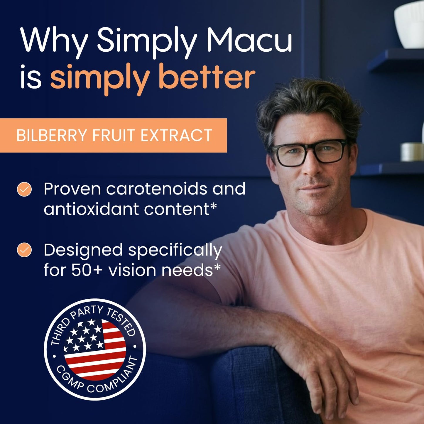 Simply Nature's Pledge Macu MD | Eye Vitamins | 1-Month Supply with Lutein, Zeaxanthin, Meso-Zeaxanthin, Astaxanthin & Bilberry Extract | Advanced Macu Health Vision Support