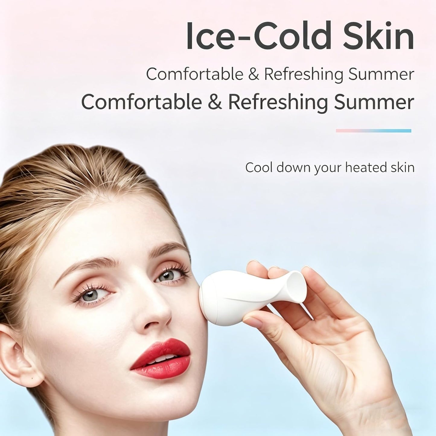Portable Cold Hammer Skin Care Device for Face Hands Feet - Shrink Pores, Moisturize, Reduce Dark Spots - Compact Design