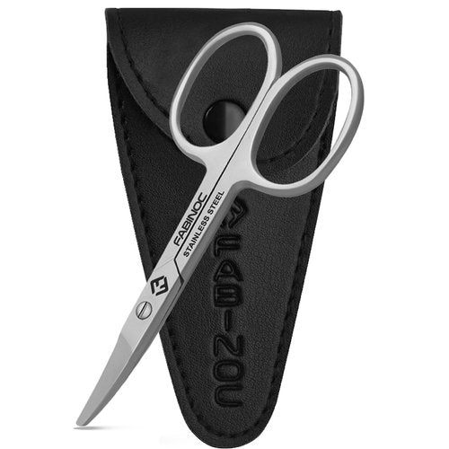 FABINOC Curved Baby Nail Scissors with Rounded Tips - German Quality Stainless Steel – Safe for Newborn, Toddlers, kids, Children and Diabetic Patients