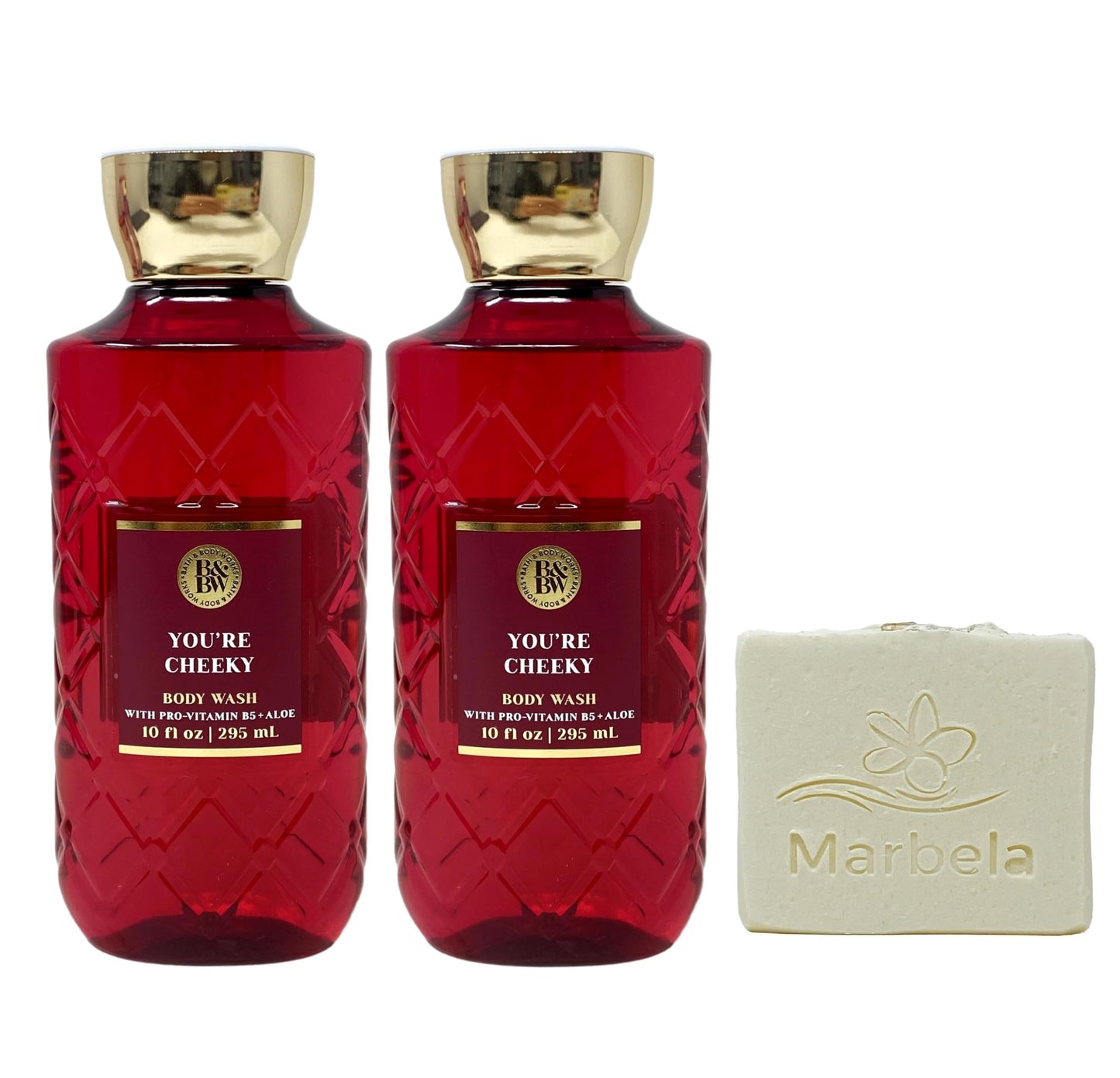 Bath & Body Works You're Cheeky 2 Pack Body Wash Bundle with a Natural Oats Bar Soap - Full Size