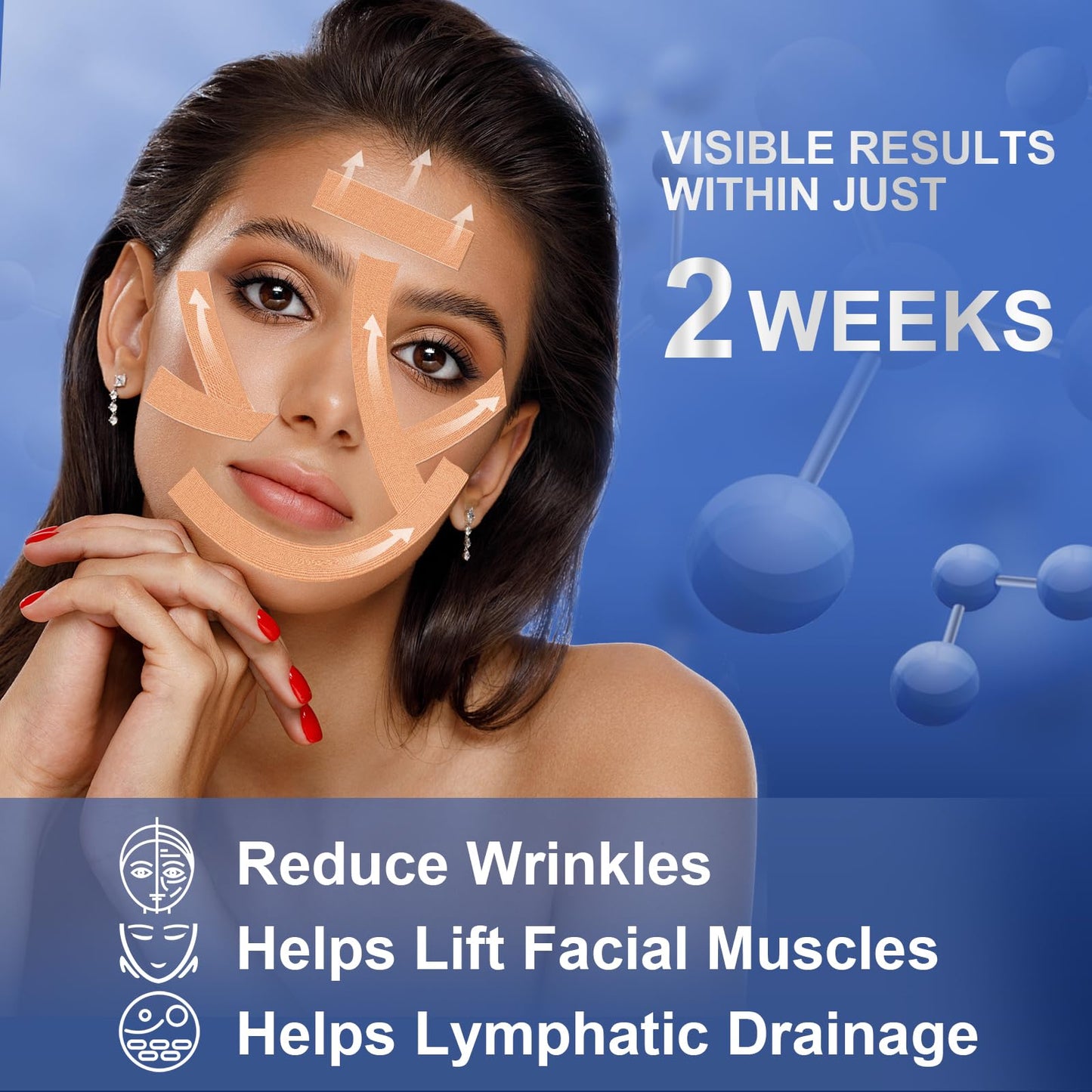 Anti Wrinkle Face Tape | Skin Tape for Wrinkles | Facial Myofascial Lift Tape for Skin | Wrinkle Tape for Face & Forehead | Facial Tape for Wrinkles | Anti Aging Tape for Wrinkles Overnight 2 Rolls