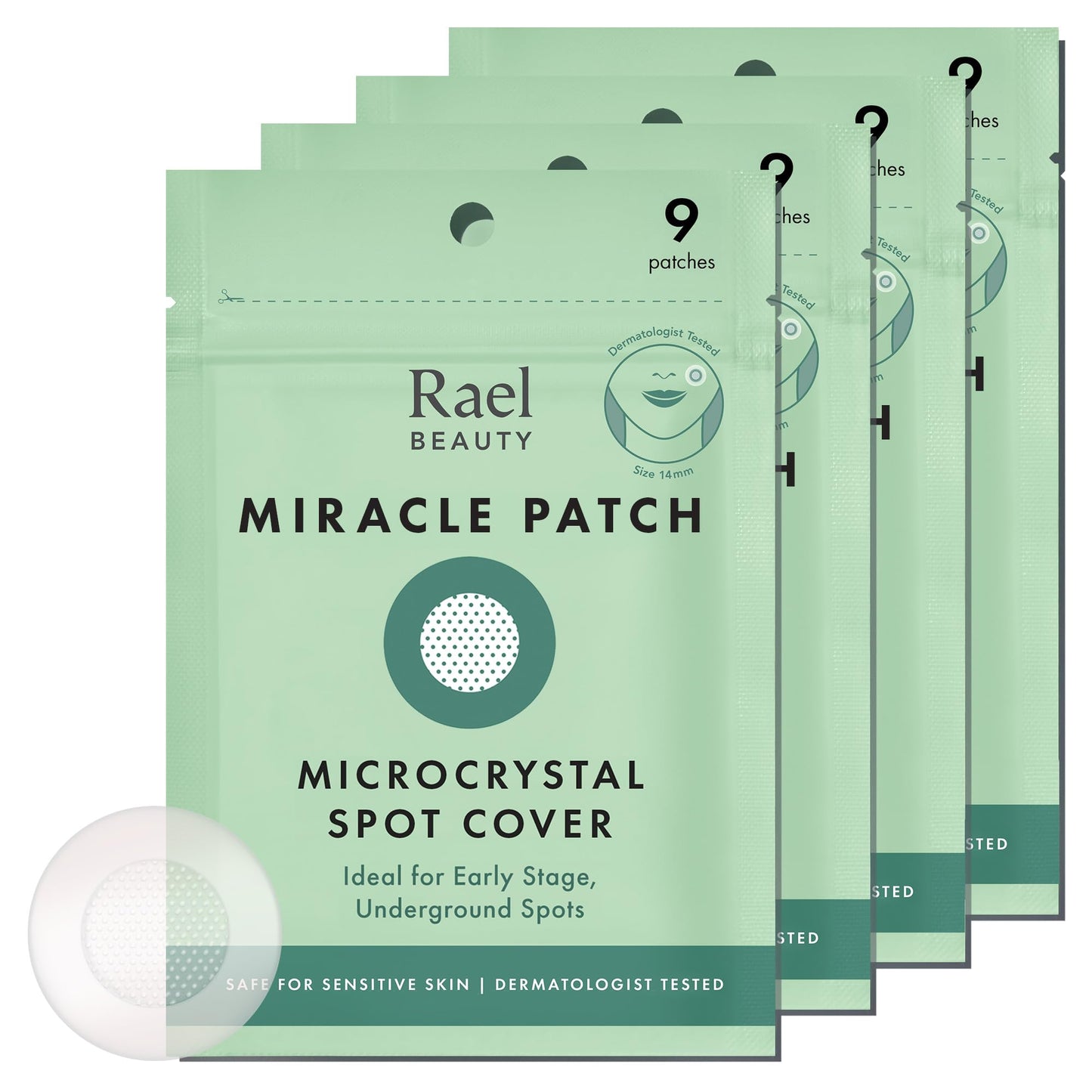 Rael Miracle Microcrystal Spot Cover Hydrocolloid Pimple Patches (36 Ct)