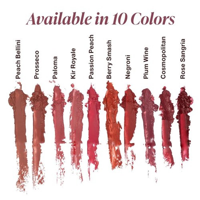 Mineral Fusion Lipstick, Vivid & Smudge-Free Lip Color with Avocado Oil, Cocoa Seed Butter & More, Long-Lasting Vegan Lipstick, FD&C Dye-Free, Cruelty-Free, Paraben-Free, Gluten Free, Berry Smash