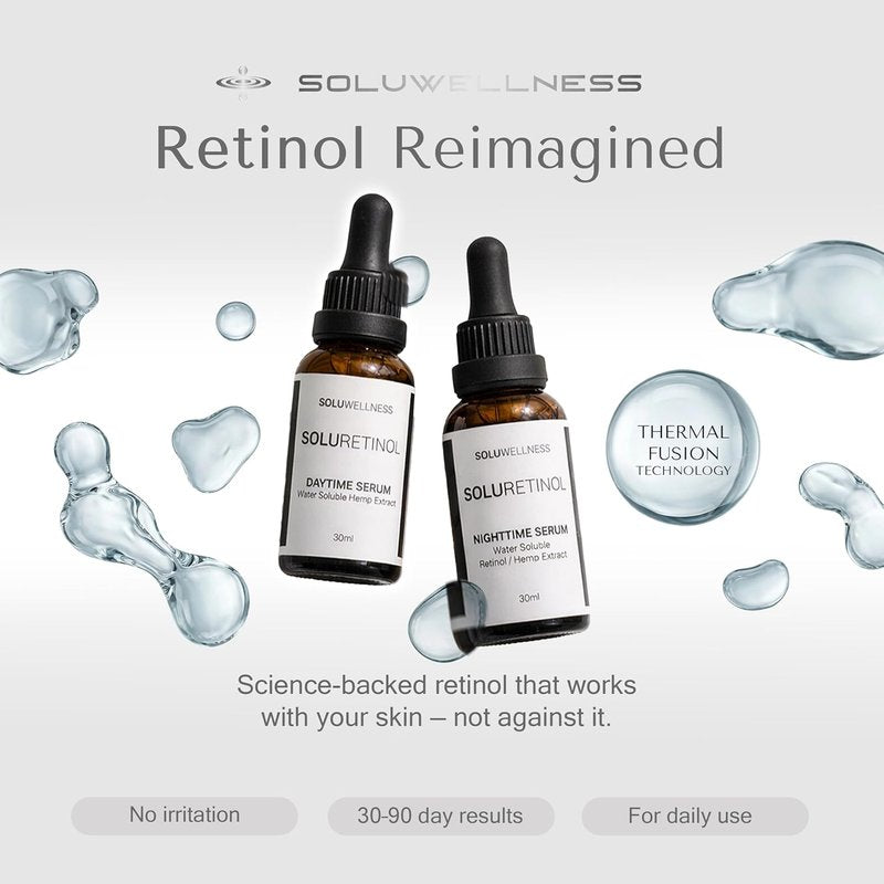 Retinol Serum for Face Wrinkles - Anti-Aging Skin Booster Duo | Moisture-Locking Formula for Eyes & Neck (2 x 30 ml)