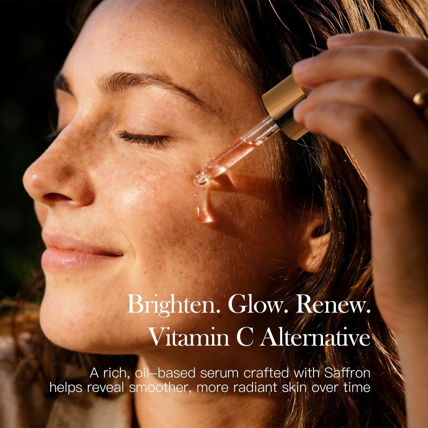 Brightening Saffron Serum,Natural Radiance Enhancer, Skin Tone Evener,Luminous Complexion,1.01 Floz