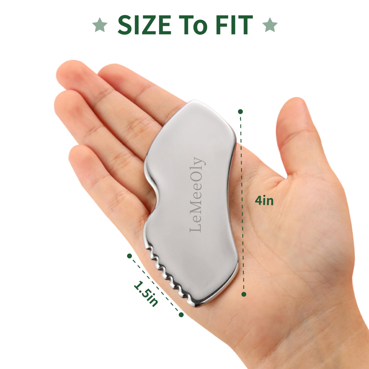 LeMeeOly Gua Sha Facial Tools Stainless Steel & Compressed Facial Sponges, Detail Metal GuaSha and Natural Spa Sponges for Facial Cleansing Skin Care，Guasha Stone Face Sculpting Tool